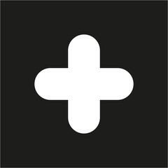 Obraz premium Plus symbol, health symbol, and madical cross
