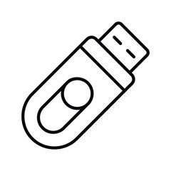 Flash drive vector in modern style, editable vector of universal serial bus