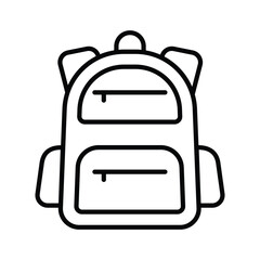 Get your hands on school bag vector design, premium handy icon of backpack