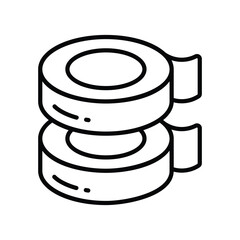 Adhesive tape vector design, isolated on white background, ready to use in website and mobile apps