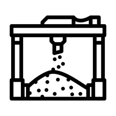 industry biomass energy line icon vector. industry biomass energy sign. isolated contour symbol black illustration