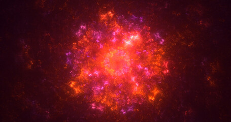 3D manual rendering abstract circle light background