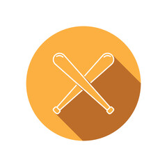 baseball bat icon vector