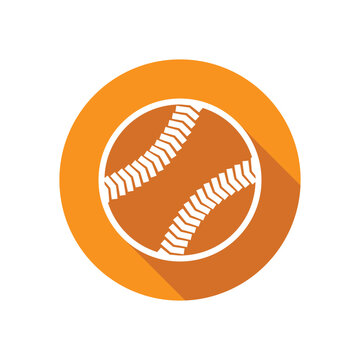 baseball ball icon vector