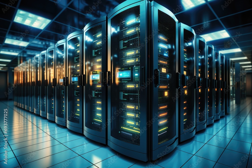 Leinwandbilder server systems, emergency power systems, data storage systems. generative ai.