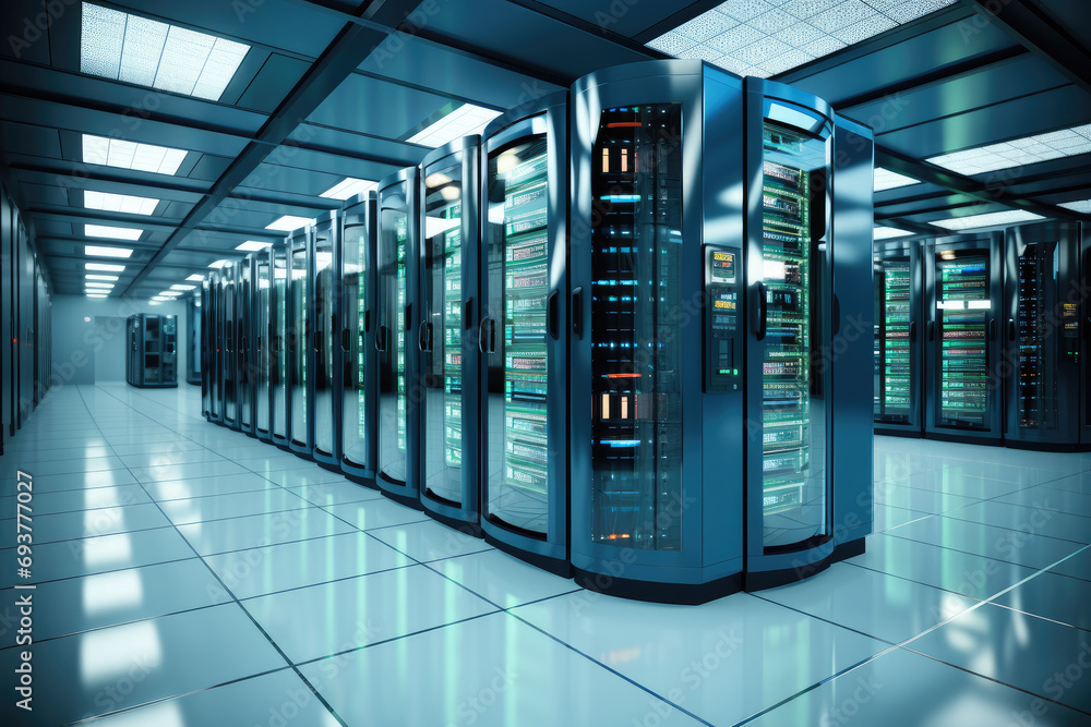 Leinwandbilder server systems, emergency power systems, data storage systems. generative ai.
