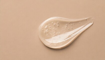 A soap lotion at the brown color background.