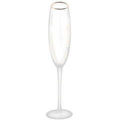 glass of champagne isolated