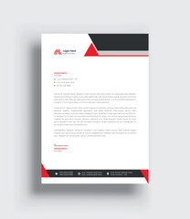 Creative Letterhead Employee Identity Design, Clean and professional corporate company business letterhead template design