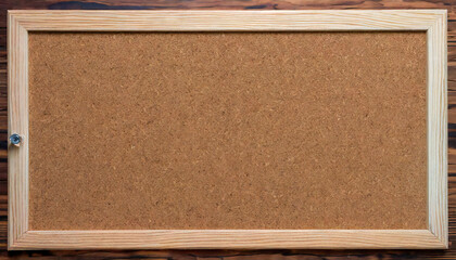 cork board. cork frame. Wood frame. Natural background.