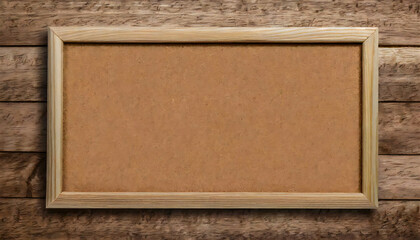 Fototapeta premium コルクボード。コルクフレーム。木枠。ナチュラル背景。cork board. cork frame. Wood frame. Natural background.