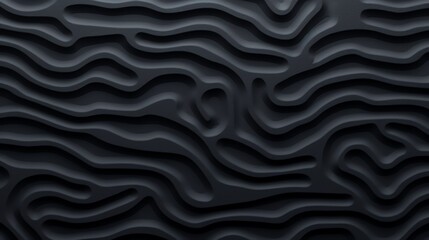a black surface with wavy lines
