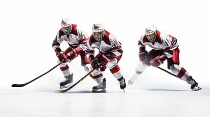 Male ice hockey players