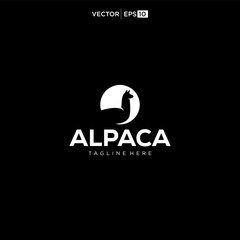 alpaca logo design icon vector silhouette © nurvika