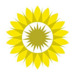 sunflower vector illustration mandala design for decoration and designing