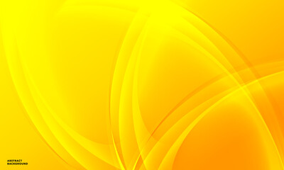 Yellow wavy design background vector. Fluid Abstraction Contemporary Wave Backgrounds