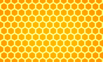 Yellow honeycomb design background vector. Honeycomb wallpaper design