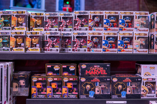 Everett, WA, USA - November 26, 2023. Funko Pop toys for sale in the store