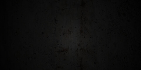 Dark black grunge stone wall texture background. Abstract empty black concrete stone surface texture background.