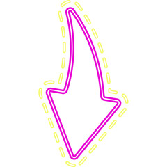 Obraz premium Arrow Neon Light