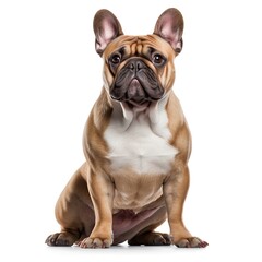 Fototapeta premium Der treue Begleiter: Hund auf weißem Hintergrund