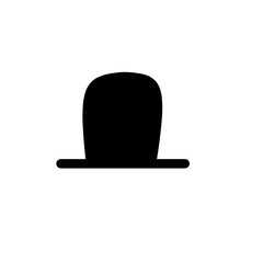 Hat Silhouette Vector Illustration 