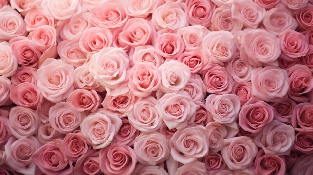 Roses stock photo close up pink rose flowers stock photo, in the style of pastel palette,