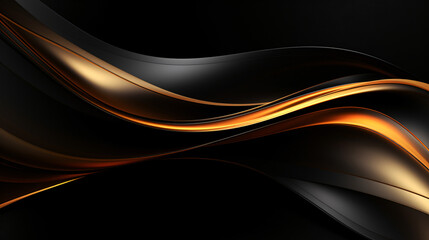 Bold black and gold background