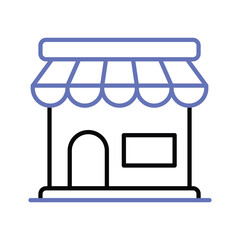 Store icon vector, editable vector of shop