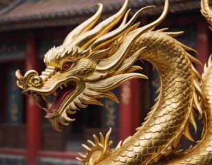 Chinese New Year Decoration golden Dragon