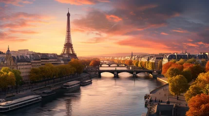 Papier Peint photo Lavable Paris Cityscape of Paris