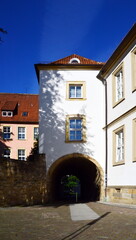 Historical Gate at the Cathedral in the Old Town of Hildesheim, Lower Saxony