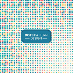 Vector abstract colored square halftone pattern background