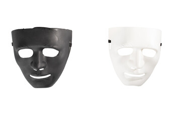Theatre mask, black and white elegance, cabaret event