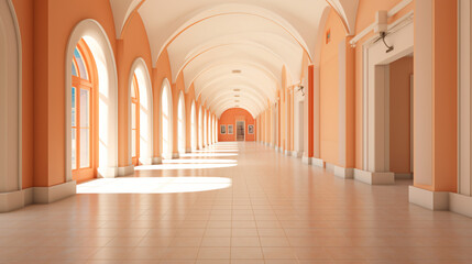 Fototapeta na wymiar Empty hallway