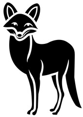 illustration of a fox, vector icon