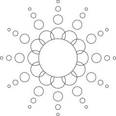 Abstract geometric line art