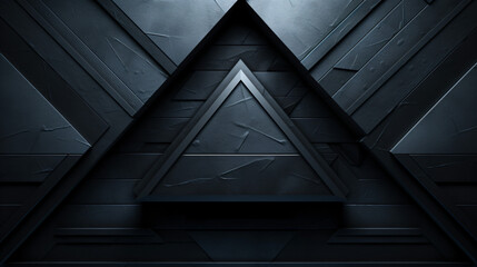 Black triangular abstract bakground