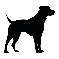 Dog black icon on white background