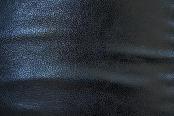Fototapeta premium Black background. Leather car seat covers and sofas.