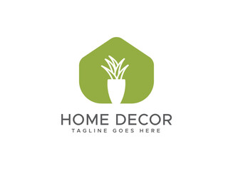 Elevate your brand with our exclusive Home Decor Interior Logo Design Template. This logo use for decoration house, homes, eco, flower, furniture, minimal, company, business, interior logotype