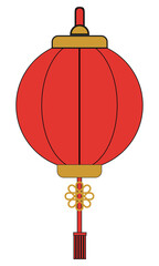 Obraz premium 2024 Dragon and Lunar New Year illustration set