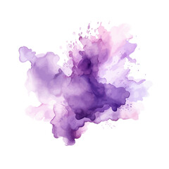 soft lavender watercolor splash stain background - obrazy, fototapety, plakaty
