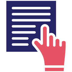 Fototapeta premium Study Hand Icon