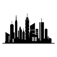 City black icon on white background