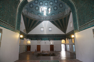 Dome of Karatay Madrasa in Konya, Turkiye