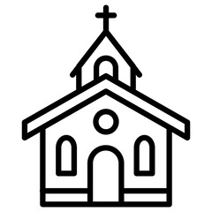 church icon vector