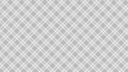 Diagonal grey and white plaid stripes background - obrazy, fototapety, plakaty