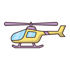 Helicopter icon vector on trendy design