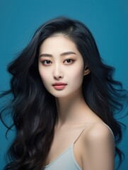 Naklejka premium Portrait Photography of Young asian beauty woman with koreans makeup